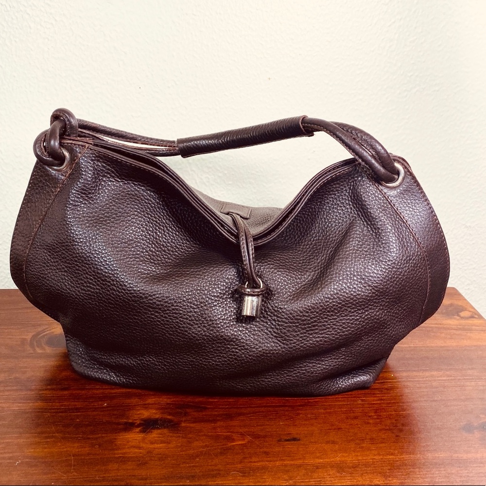 Hogan Purse Leather Brown Bag